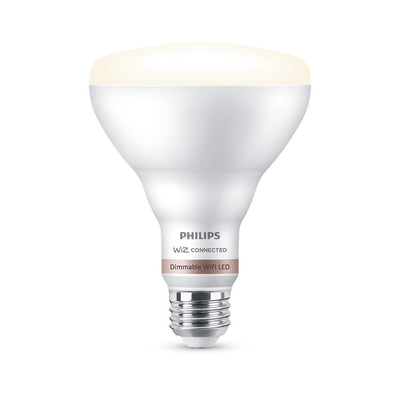 Philips Soft White BR30 LED 65-Watt Equivalent Dimmable Smart Wi-Fi Wiz Connected Wireless Light Bulb - Super Arbor