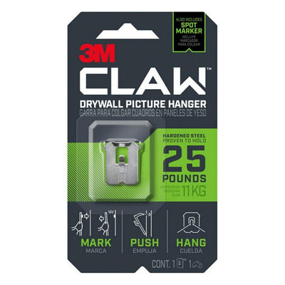 CLAW 25 lbs. Drywall Picture Hanger with Temporary Spot Marker - Super Arbor