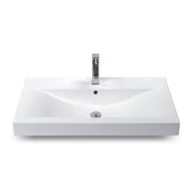 Nameeks Mona Wall Mounted Bathroom Sink in White - Super Arbor