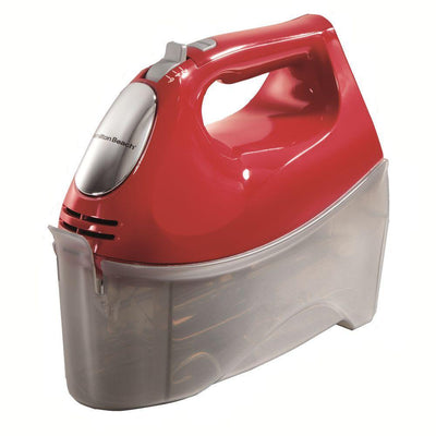 Ensemble 6-Speed Red Hand Mixer with Snap-On Case - Super Arbor