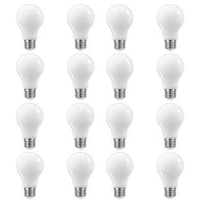 EcoSmart 60-Watt Equivalent A19 Dimmable Frosted Filament LED Light Bulb Daylight (16-Pack)