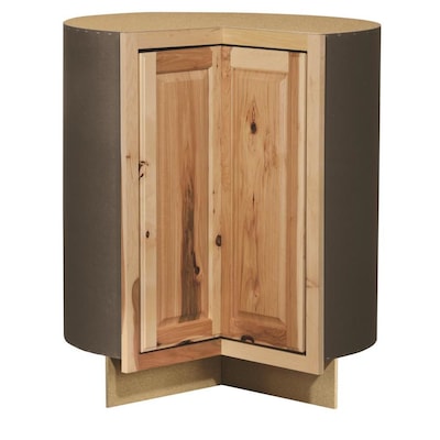 Diamond NOW Denver 36-in W x 35-in H x 23.75-in D Natural Lazy Susan Corner Base Stock Cabinet