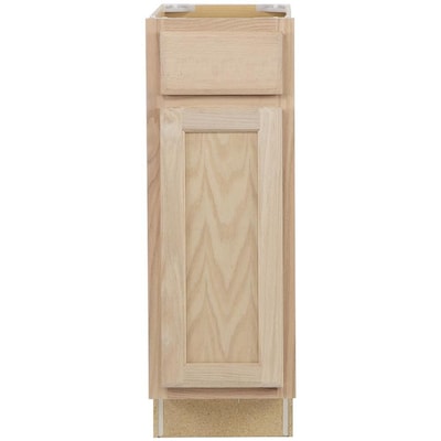 Project Source 12-in W x 35-in H x 23.75-in D Unfinished Unfinished Door and Drawer Base Stock Cabinet