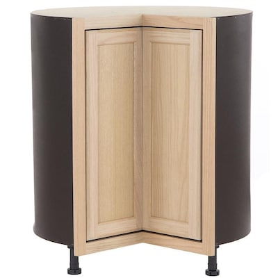 Project Source 36-in W x 35-in H x 23.75-in D Unfinished Unfinished Lazy Susan Corner Base Stock Cabinet