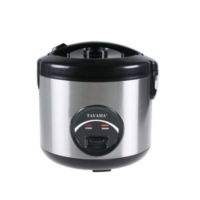 10-Cups Stainless Steel Rice Cooker and Food Steamer - Super Arbor