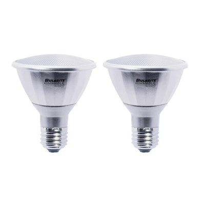 Bulbrite 75W Equivalent Cool White PAR30LN Dimmable LED Wet Rated Light Bulb (2-Pack) - Super Arbor
