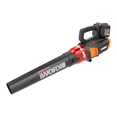 Worx POWER SHARE 40-Volt 430 CFM 90 MPH Leaf Blower Brushless Motor TOOL ONLY - Super Arbor