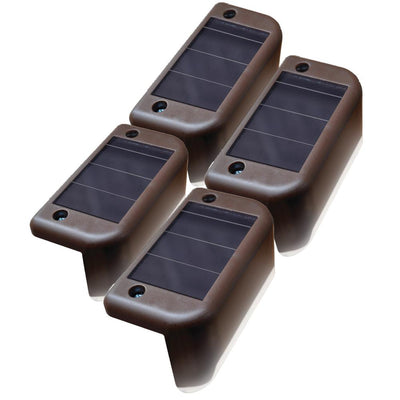 Solar Brown Powered LED Deck Light (4-pack) - Super Arbor