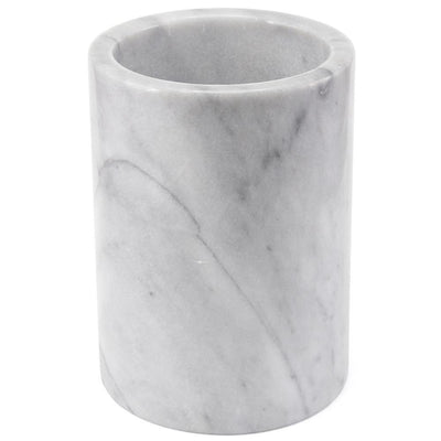 Natural White Marble Tool Crock, Utensil Holder - Super Arbor