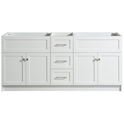 Hamlet 72 in. W x 21.5 in. D x 33.5 in. H Bath Vanity Cabinet Only in White - Super Arbor