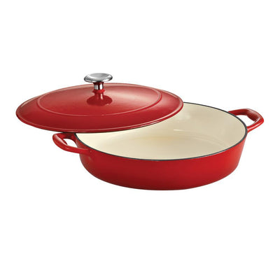 Gourmet 4 Qt. Cast Iron Braising Pan - Super Arbor