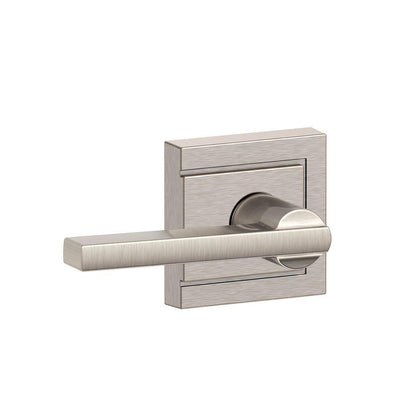 Latitude Satin Nickel Passage Hall/Closet Door Lever with Upland Trim - Super Arbor