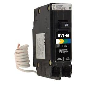 Eaton Type BR 20-Amp 1-Pole Dual Function AFCI/GFCI Circuit Breaker - Hardwarestore Delivery