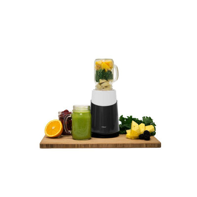 Mason 24 in. Grey Jar Ready Personal Blender 2 with Mason Jar Blending Mug - Super Arbor