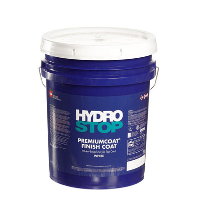 HydroStop PremiumCoat 5 Gal. White Finish Coat Acrylic Reflective Elastomeric Roof Coating (15-Year Limited Warranty) - Super Arbor