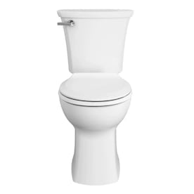 American Standard Edgemere White WaterSense Round Chair Height 2-Piece Toilet 12-in Rough-In Size - Super Arbor