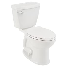 American Standard Champion White Elongated Chair Height 2-Piece Toilet 12-in Rough-In Size - Super Arbor