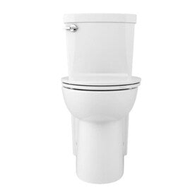 American Standard Clean White WaterSense Elongated Chair Height 2-Piece Toilet 12-in Rough-In Size - Super Arbor