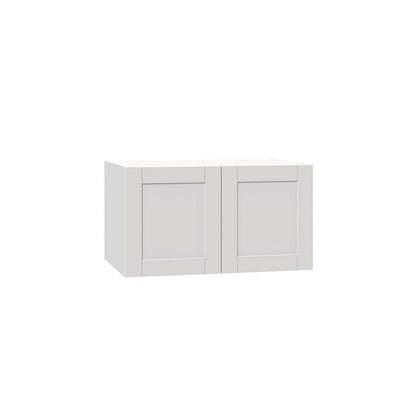 Shaker Assembled 36x20x24 in. Deep Wall Bridge Cabinet in Vanilla White - Super Arbor