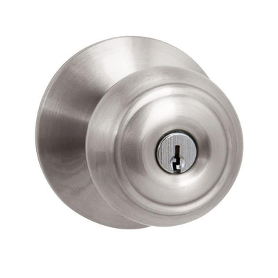 Hartford Satin Nickel Keyed Entry Door Knob - Super Arbor