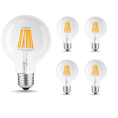 YANSUN 80-Watt Equivalent E26 G25 Dimmable Edison LED Light Bulb Soft White (4-Pack) - Super Arbor