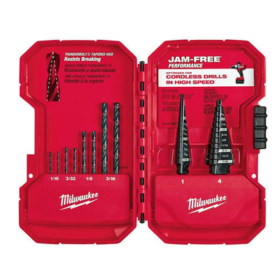 Black Oxide Step Drill Bit Set (6-Piece) - Super Arbor