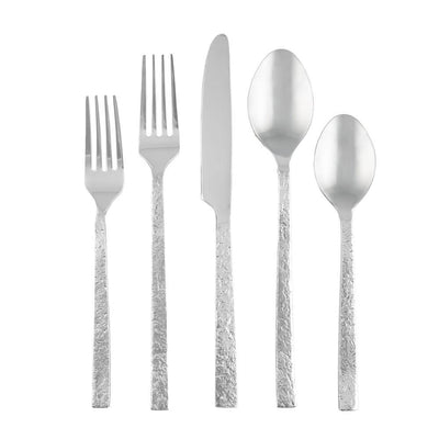 Anu 20-Piece Texture Mirror 18/10 Stainless Steel Flatware Set (Service for 4) - Super Arbor