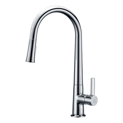 Orbital Single-Handle Pull-Down Sprayer Kitchen Faucet in Polished Chrome - Super Arbor