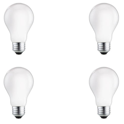 Philips 75-Watt Equivalent A19 Dimmable Energy Efficient Halogen Light Bulb Soft White (2750K) (4-Pack) - Super Arbor