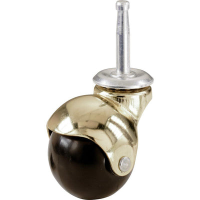 2 in. Brass Hooded Ball Stem Caster with 80 lb. Load Rating - Super Arbor