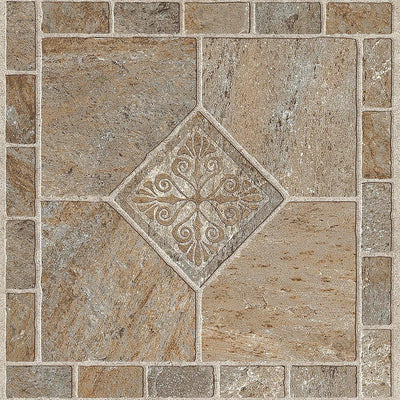 Armstrong Multi-Color Bronze 12 in. x 12 in. Residential Peel and Stick Vinyl Tile Flooring (45 sq. ft. / case) - Super Arbor