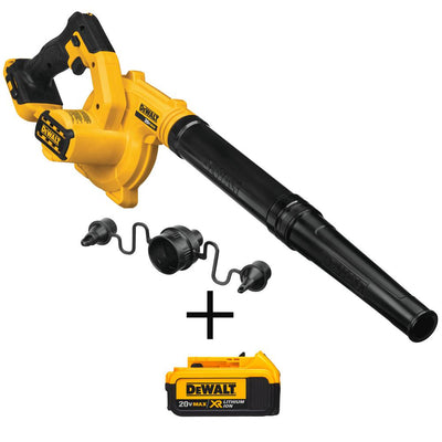 20-Volt MAX Lithium-Ion Cordless Blower (Tool-Only) with Bonus 20-Volt MAX XR Lithium-Ion Premium Battery Pack 4.0 Ah