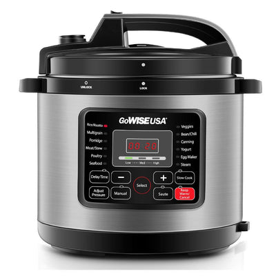 6 Qt. Stainless Steel Electric Pressure Cooker with Stainless Steel Pot - Super Arbor