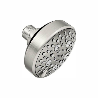 Avira 4-Spray 4.1 in. Single Wall Mount Fixed Shower Head in Spot Resist Brushed Nickel - Super Arbor