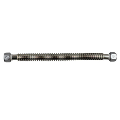 1 in. FIP x 1 in. FIP x 18 in. Stainless Steel Corrugated Water Connector