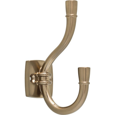 Izak 4-1/3 in. Champagne Bronze Coat Hook - Super Arbor