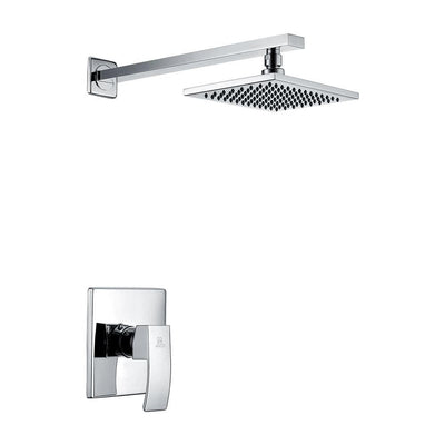 Viace Single Handle 1-Spray Shower Faucet in Polished Chrome (Valve Included) - Super Arbor