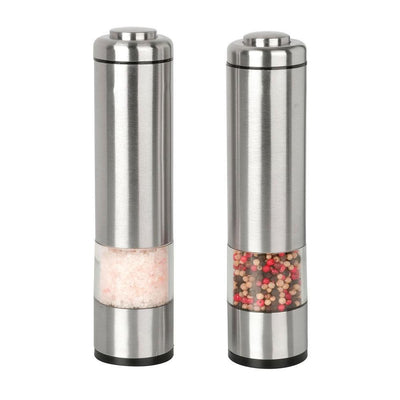 Stainless Steel Electric Salt and Pepper Grinder Set - Super Arbor