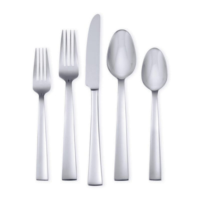 Madison Avenue 45-Piece Silver 18/0 Stainless Steel Flatware Set (Service for 8) - Super Arbor