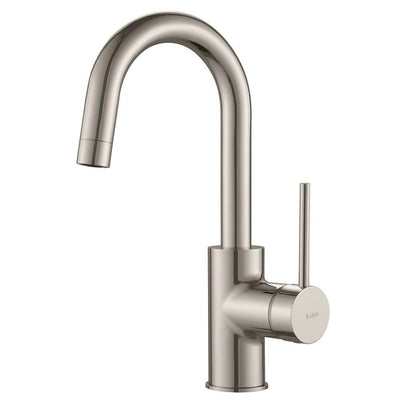 Oletto Single-Handle Kitchen Bar Faucet in Spot-Free Stainless Steel - Super Arbor