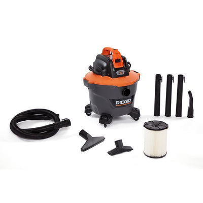 9 Gal. 18-Volt Cordless Wet/Dry Shop Vacuum (Tool Only) with Filter, Hose and Accessories - Super Arbor