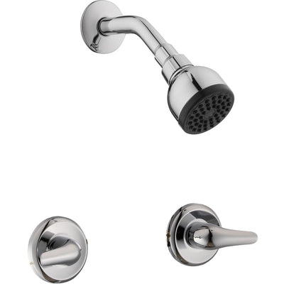 Aragon 2-Handle 1-Spray Shower Faucet in Chrome (Valve Included) - Super Arbor