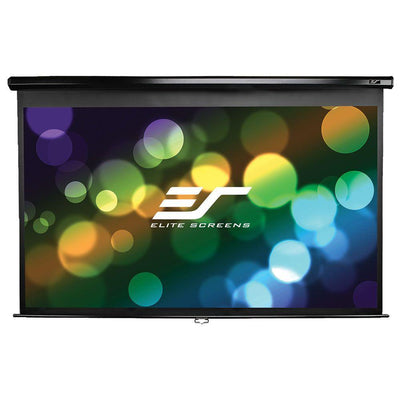 52 in. H x 92 in. W Manual Projection Screen with Black Case - Super Arbor