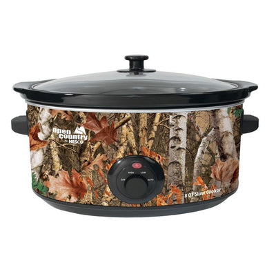 Open Country 8 Qt. Camoflauge Slow Cooker with Temperature Settings - Super Arbor