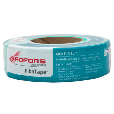 FibaTape Mold-X10 300 ft. Self-Adhesive Mesh Drywall Joint Tape - Super Arbor