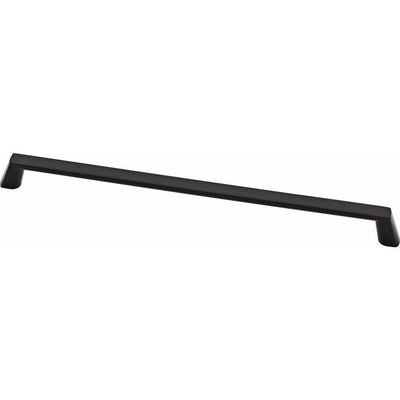 Soft Modern 12 in. (305mm) Center-to-Center Matte Black Appliance Pull - Super Arbor