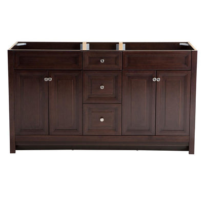 Brinkhill 60 in. W x 34 in. H x 22 in. D Bathroom Vanity Cabinet in Chocolate - Super Arbor