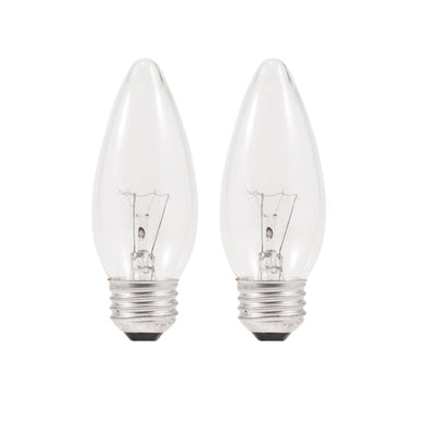 Sylvania 60-Watt Double Life B13 Incandescent Light Bulb (2-Pack) - Super Arbor