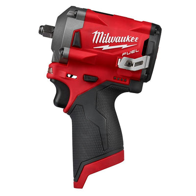M12 FUEL 12-Volt Lithium-Ion Brushless Cordless Stubby 3/8 in. Impact Wrench (Tool-Only) - Super Arbor