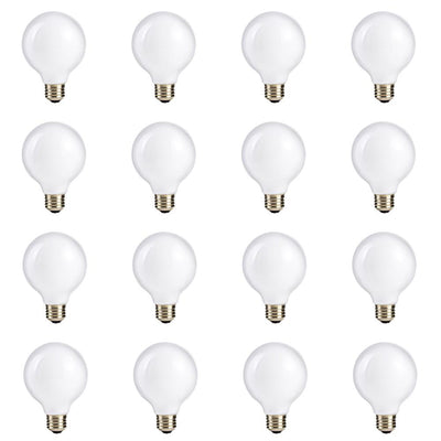 Philips 60-Watt Equivalent G25 Halogen White Globe Light Bulb (12-Pack) - Super Arbor